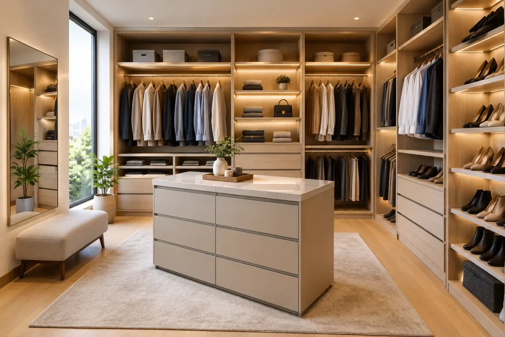 Custom dressing room para aprovechar tu espacio